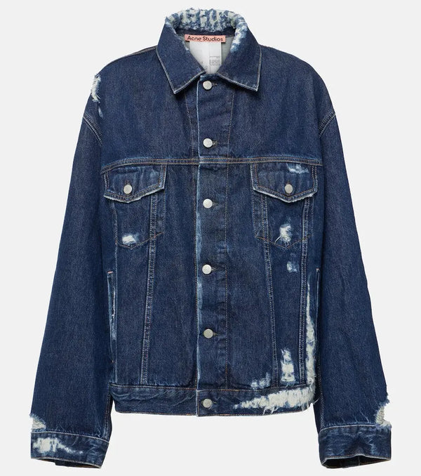 Acne Studios Distressed denim jacket | LYBSTORE