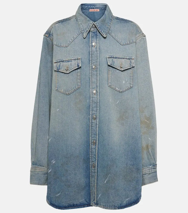 Acne Studios Distressed denim overshirt