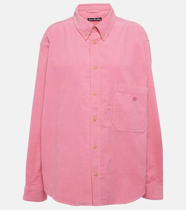 Acne Studios Face cotton corduroy overshirt | LYBSTORE