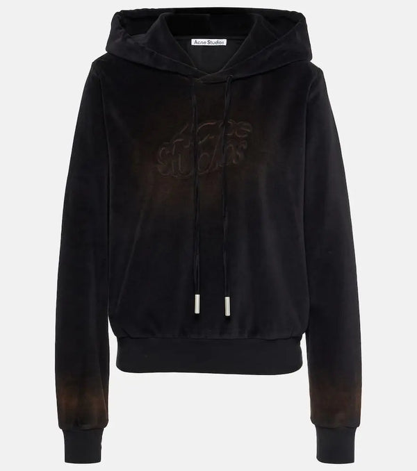 Acne Studios Faro cotton-blend velvet hoodie