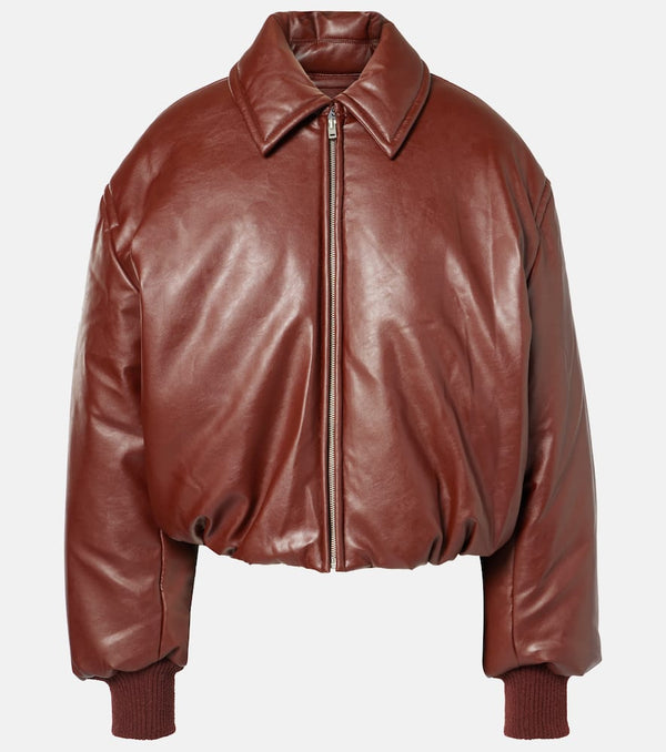 Acne Studios Faux leather bomber jacket