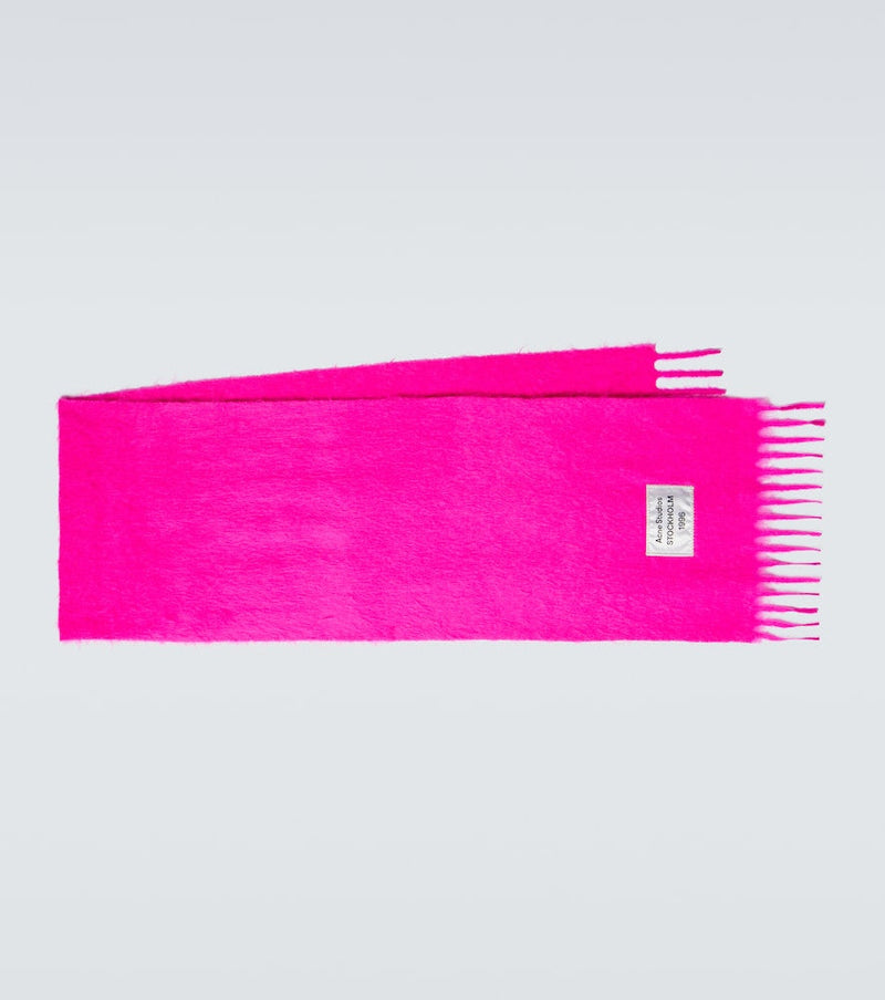 Acne Studios Fringed alpaca-blend scarf