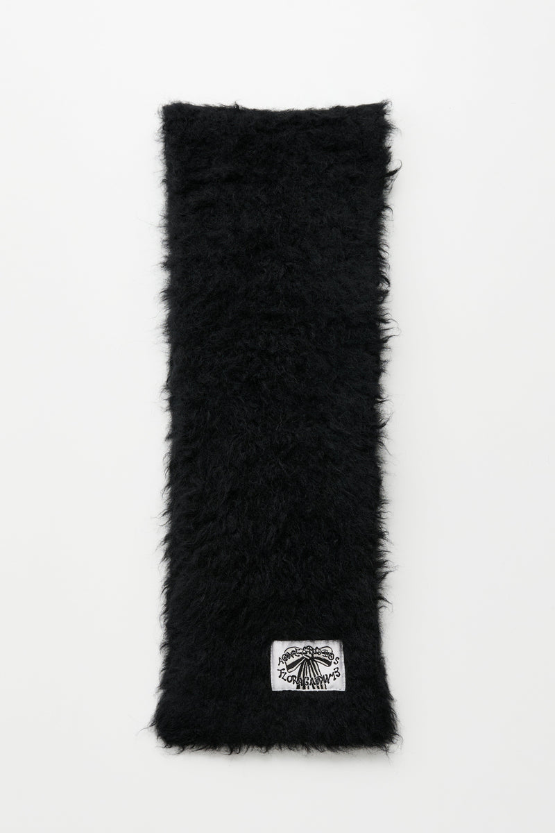 Acne Studios Hairy Scarf Black