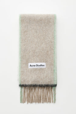 Acne Studios Heavy Scarf Beige / Grey