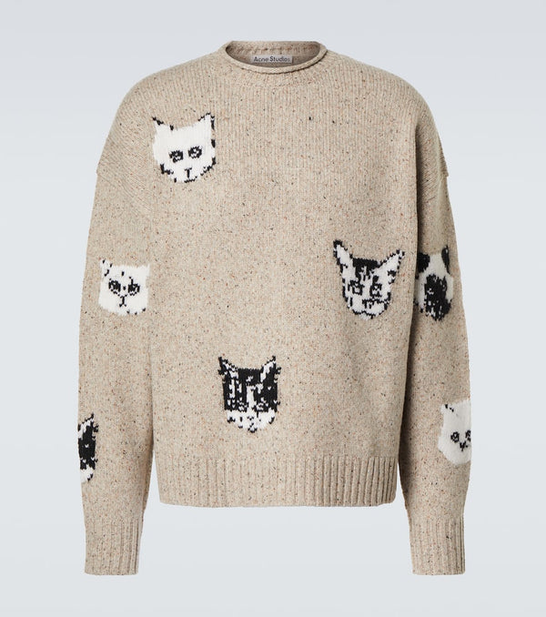 Acne Studios Jacquard wool-blend sweater