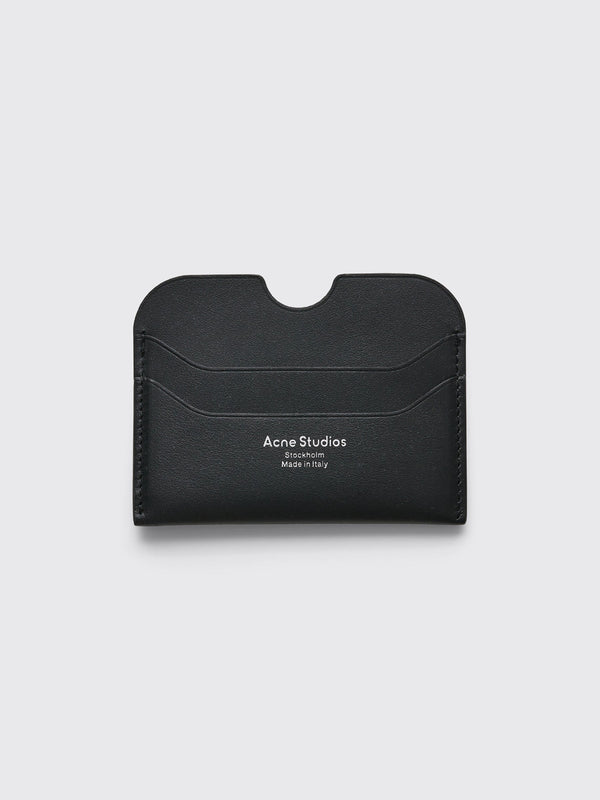 Acne Studios Leather Card Holder Black