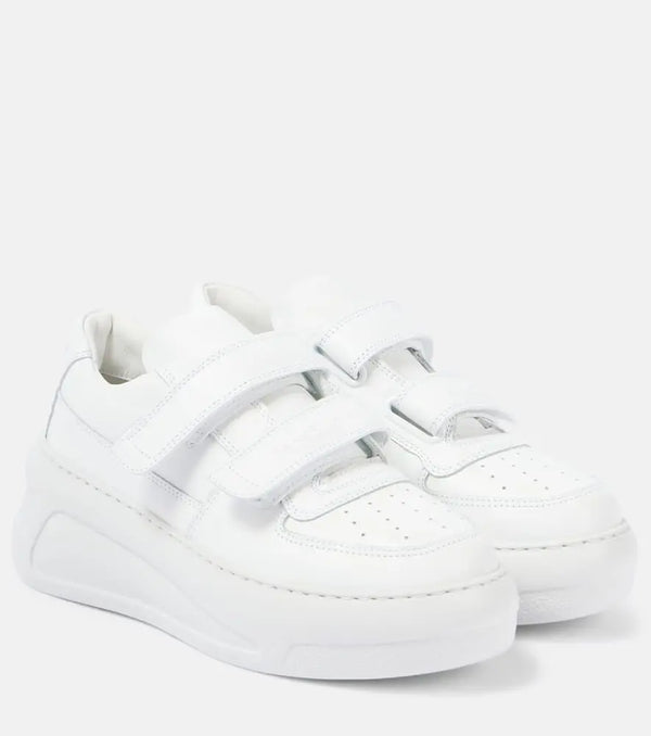 Acne Studios Leather platform sneakers | LYBSTORE