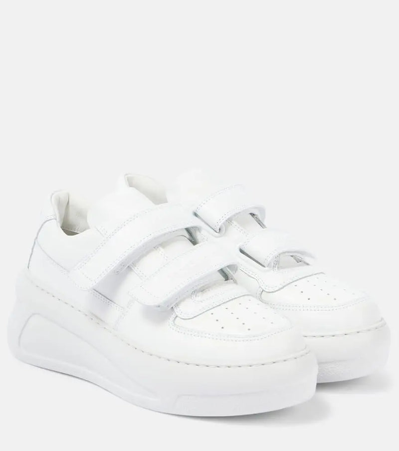 Acne Studios Leather platform sneakers | LYBSTORE