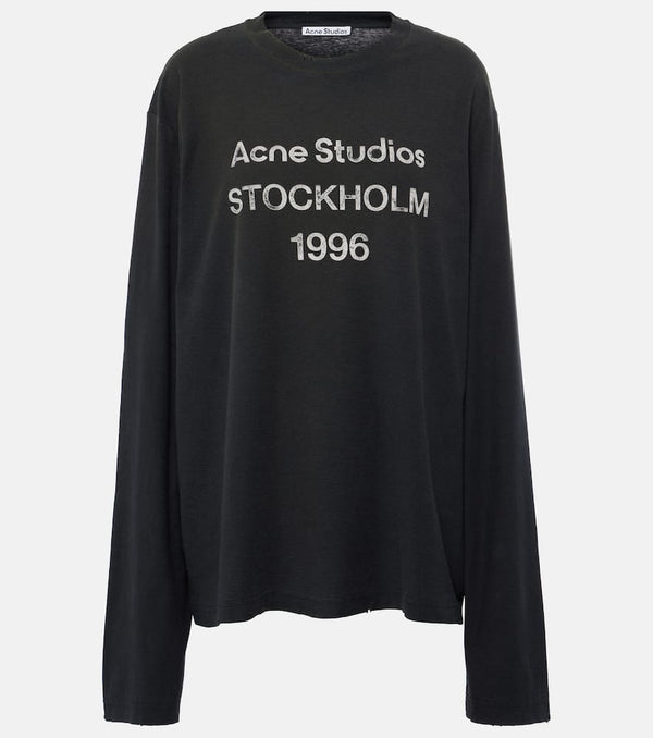 Acne Studios Logo cotton-blend top