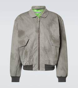 Acne Studios Logo cotton bomber jacket