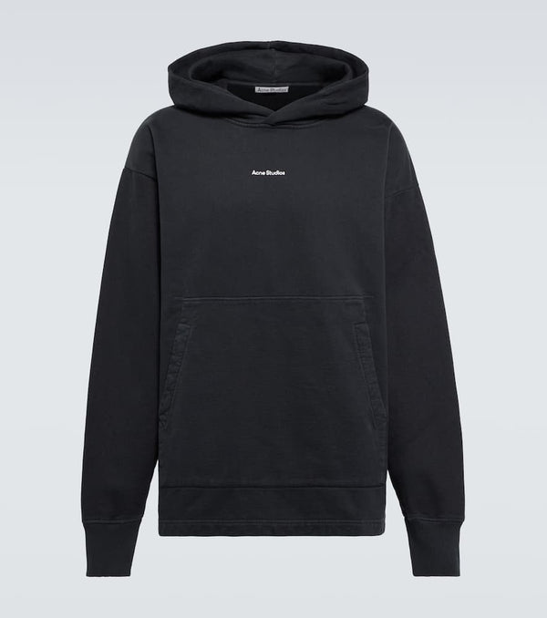 Acne Studios Logo cotton fleece hoodie