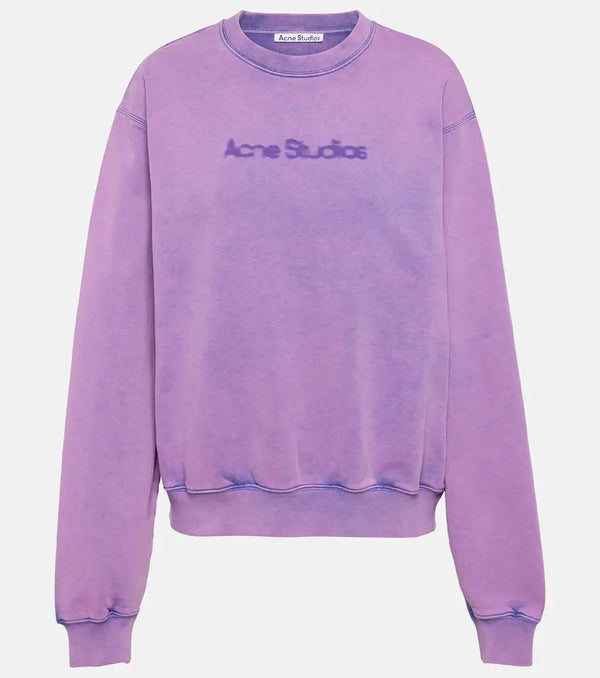 Acne Studios Logo cotton jersey sweatshirt