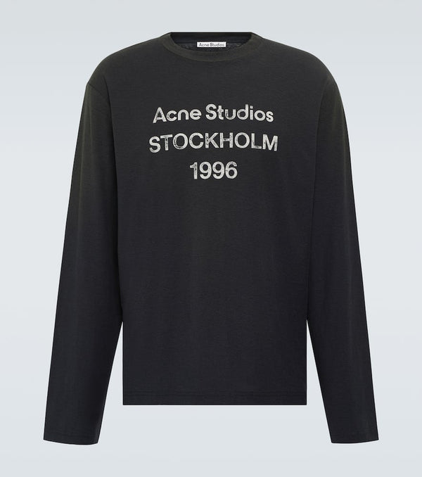 Acne Studios Logo distressed jersey T-shirt