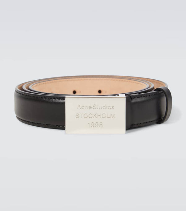 Acne Studios Logo engraved leather belt