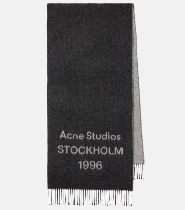 Acne Studios Logo wool scarf