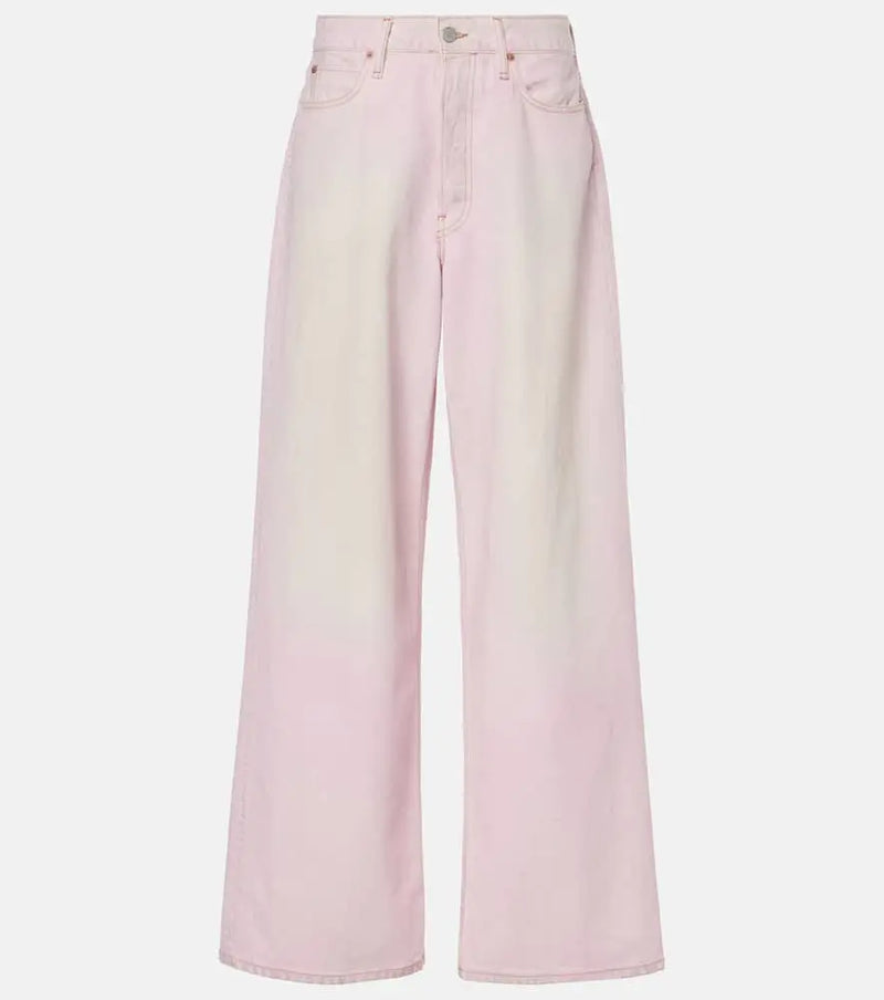 Acne Studios Low-rise faded wide-leg jeans