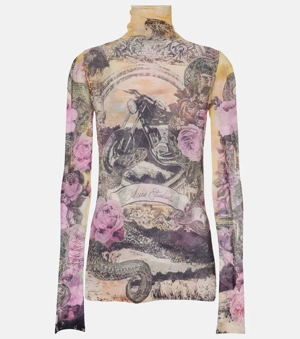 Acne Studios Printed turtleneck top