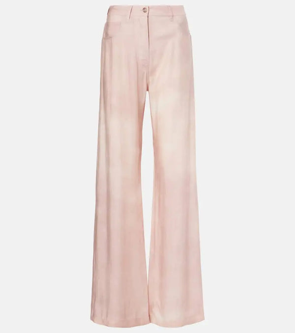 Acne Studios Printed twill wide-leg pants