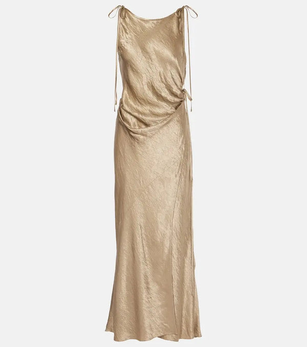 Acne Studios Satin midi dress | LYBSTORE