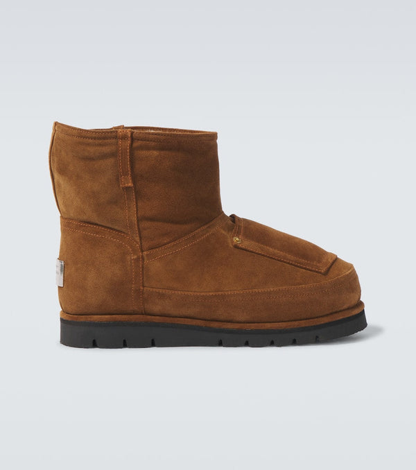 Acne Studios Shearling-lined suede ankle boots