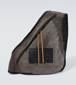 Acne Studios Sling leather-trimmed canvas backpack