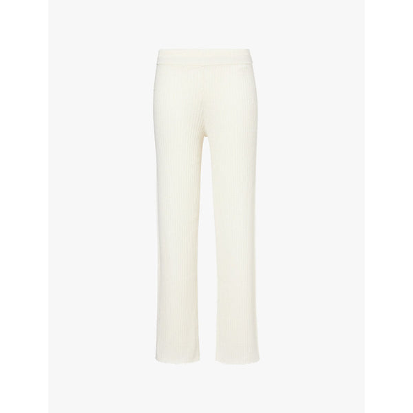 Womens Adanola Relaxed-fit mid-rise cotton-knitted trousers