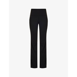 Womens Adanola Yoga flared-leg high-rise stretch-jersey trousers