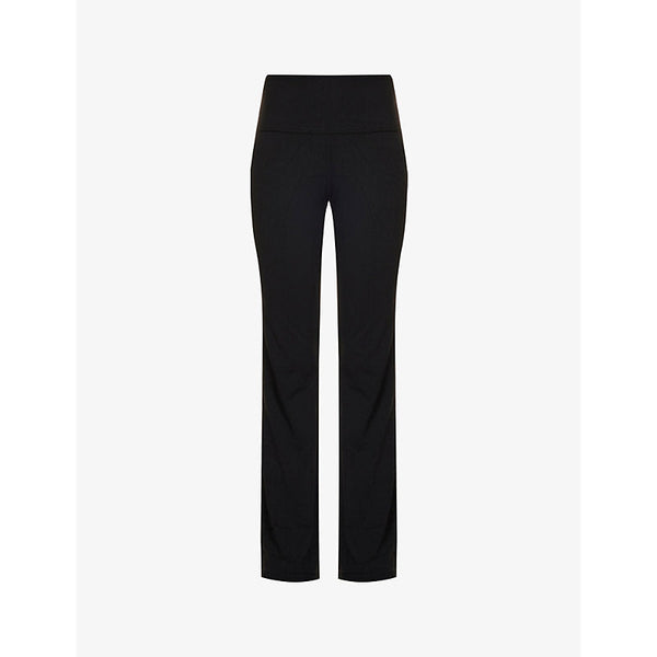 Womens Adanola Yoga flared-leg high-rise stretch-jersey trousers