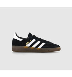 Adidas Boys Handball Spezial Trainers Core Black White Gum Suede