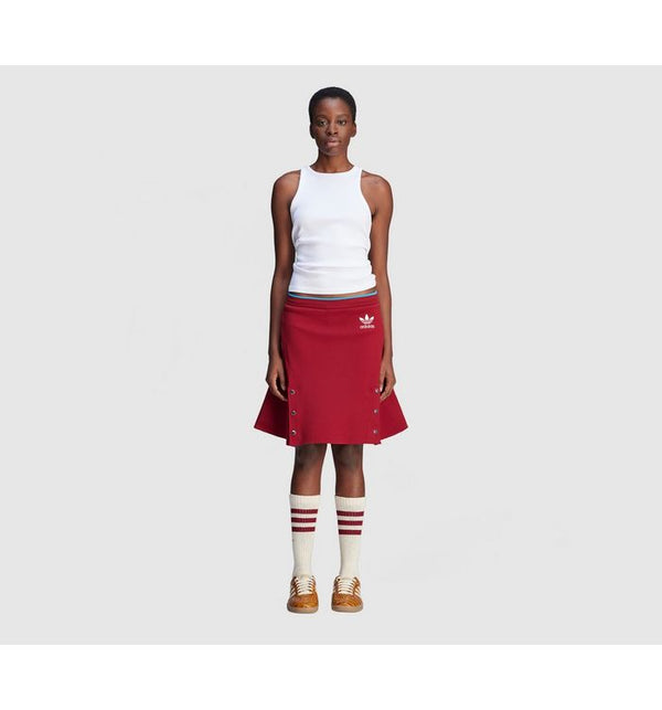 Adidas Consortium Wales Bonner Knit Skirts Collegiate Burgundy In Red