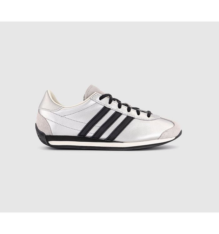 Adidas Country Og Trainers Silver Black In White