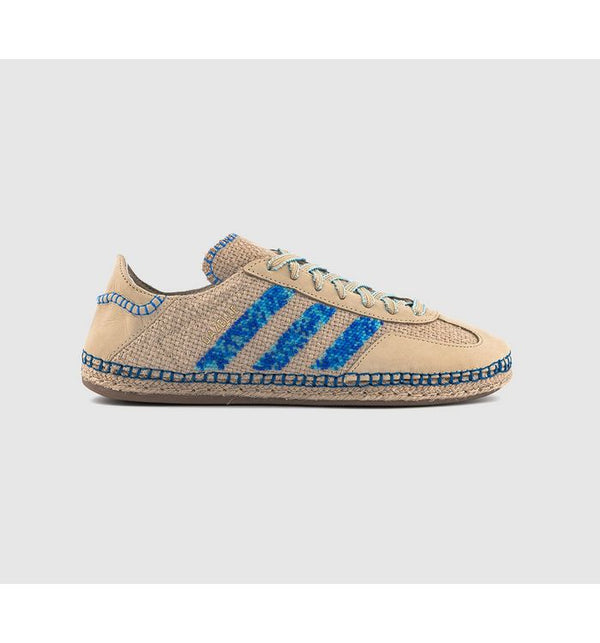 Adidas EC Clot Gazelle Trainers Linen Khaki Light Blue Blue In Green