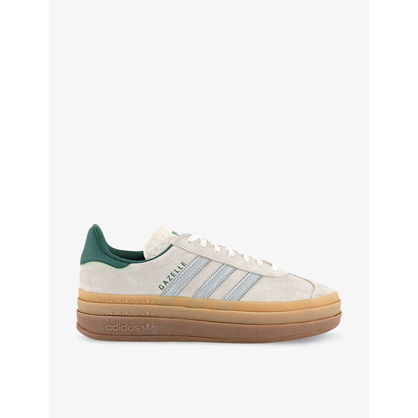 Womens Adidas Gazelle Bold brand-embellished suede low-top trainers