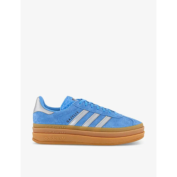 Adidas Gazelle Bold logo-print suede low-top trainers