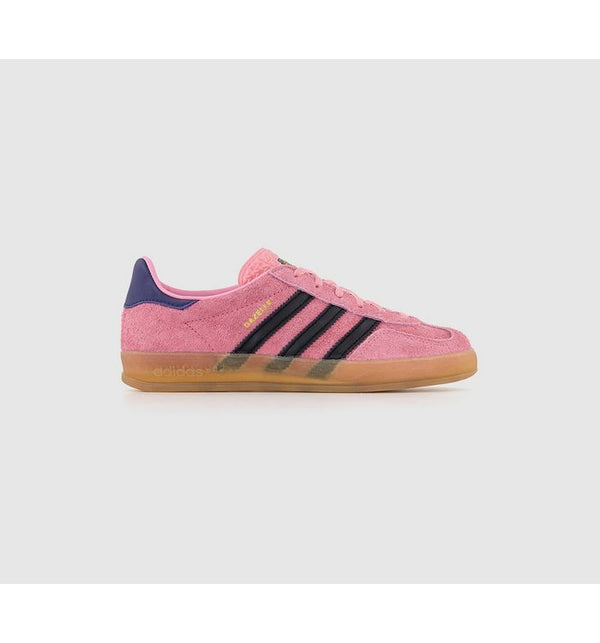 Adidas Gazelle Indoor Trainers Bliss Pink Black Collegiate Purple