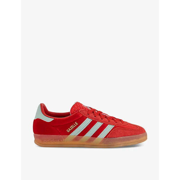 Adidas Gazelle Indoor logo-print suede low-top trainers