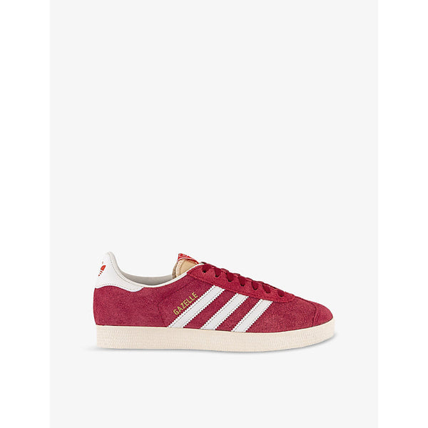 Womens Adidas Gazelle suede low-top trainers