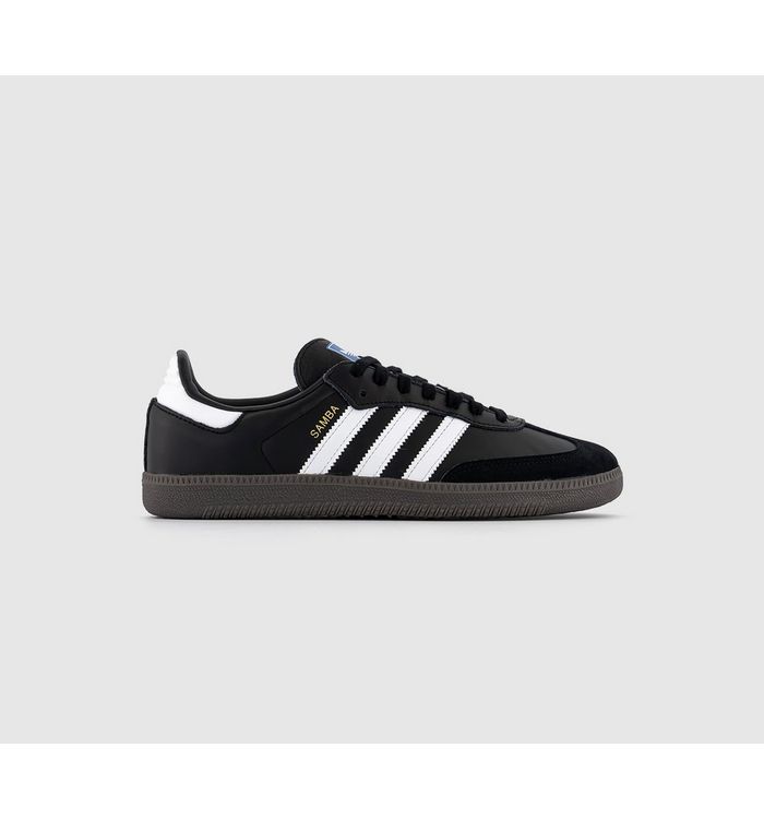 Adidas Mens Samba Og Trainers Black White Leather