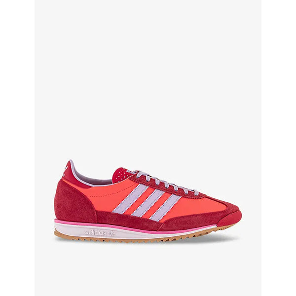 Adidas SL72 nylon, suede and leather low-top trainers