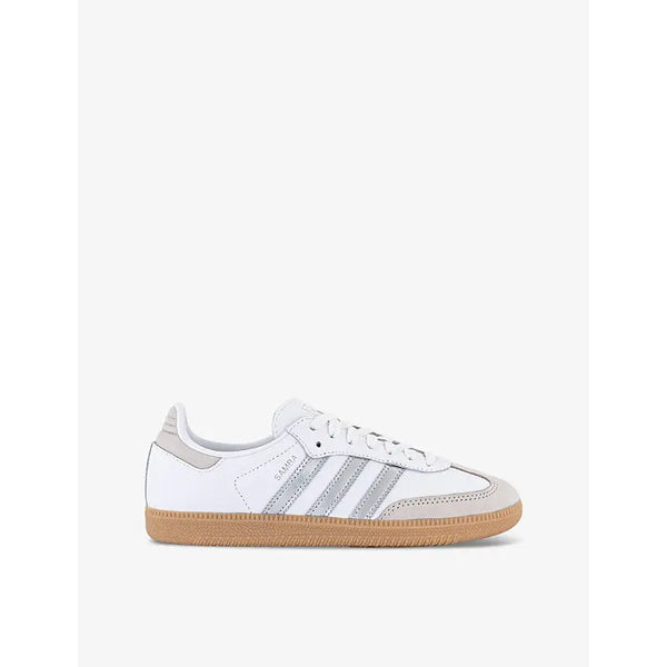 Adidas Samba OG logo-print leather and suede low-top trainers | Adidas