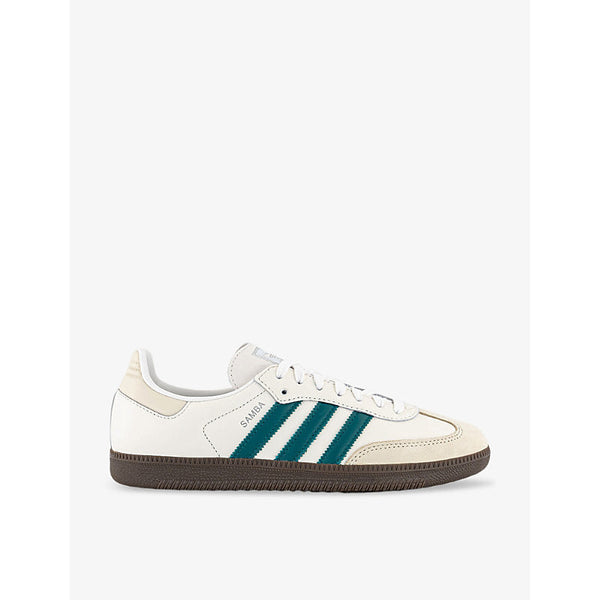 Womens Adidas Samba OG logo-print leather low-top trainers