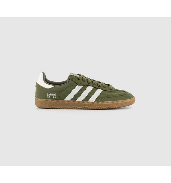 Adidas Samba Og Focus Olive Wonder White Gum In Green