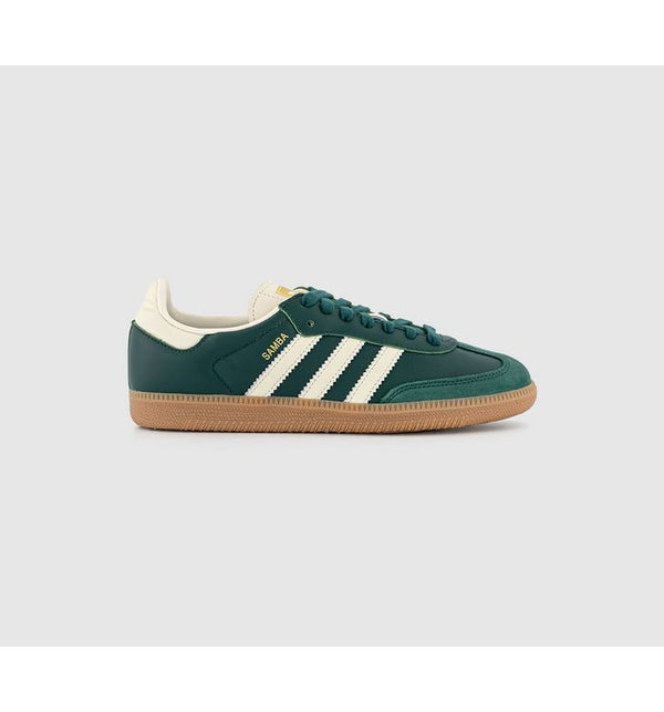 Adidas Samba Og Trainers Collegiate Green Cream White Gold Met