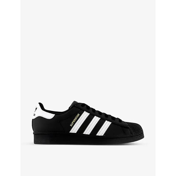 Adidas Superstar logo-embossed low-top leather trainers