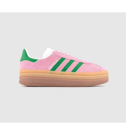 Adidas Womens Gazelle Bold W Trainers True Pink Green White