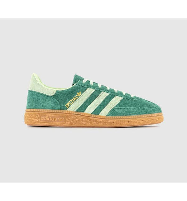 Adidas Womens Handball Spezial Trainers Collegiate Green Semi Green Spark Gum