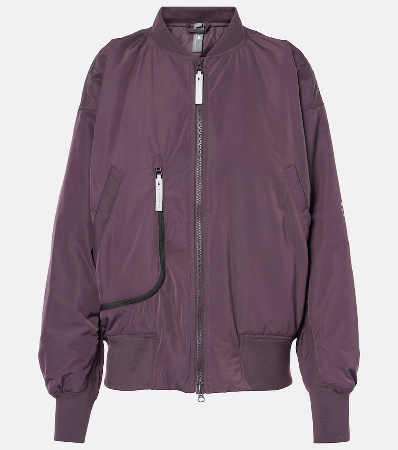 Adidas by Stella McCartney Ruched technical bomber jacket