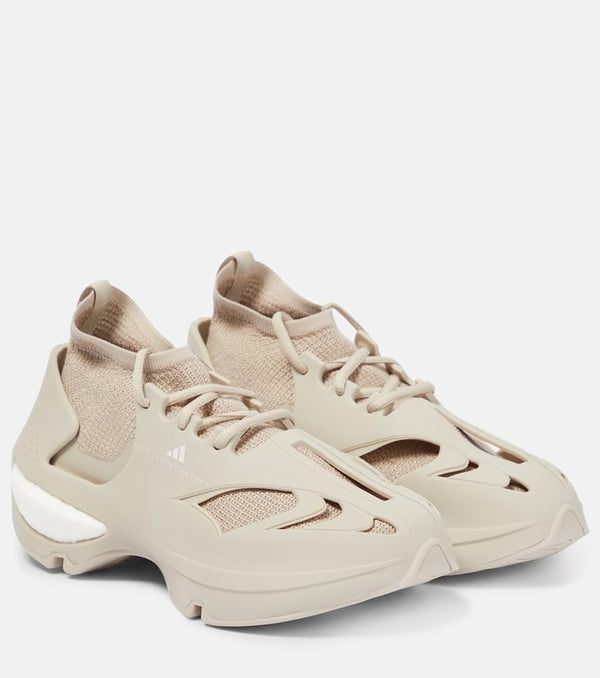 Adidas by Stella McCartney Solarglide rubber and mesh sneakers | LYBSTORE