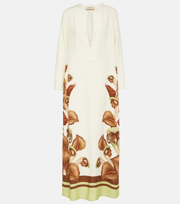 Adriana Degreas Arisaema printed maxi dress | LYBSTORE