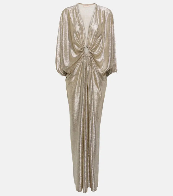 Adriana Degreas Moon Shine metallic maxi dress | LYBSTORE